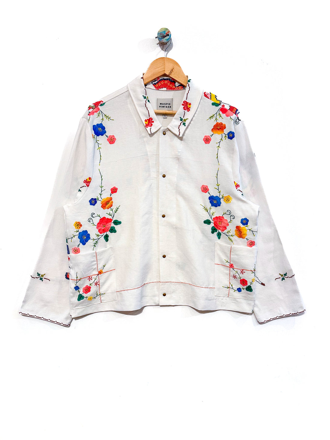 Marley embroidered linen shirt