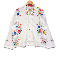 Marley embroidered linen shirt