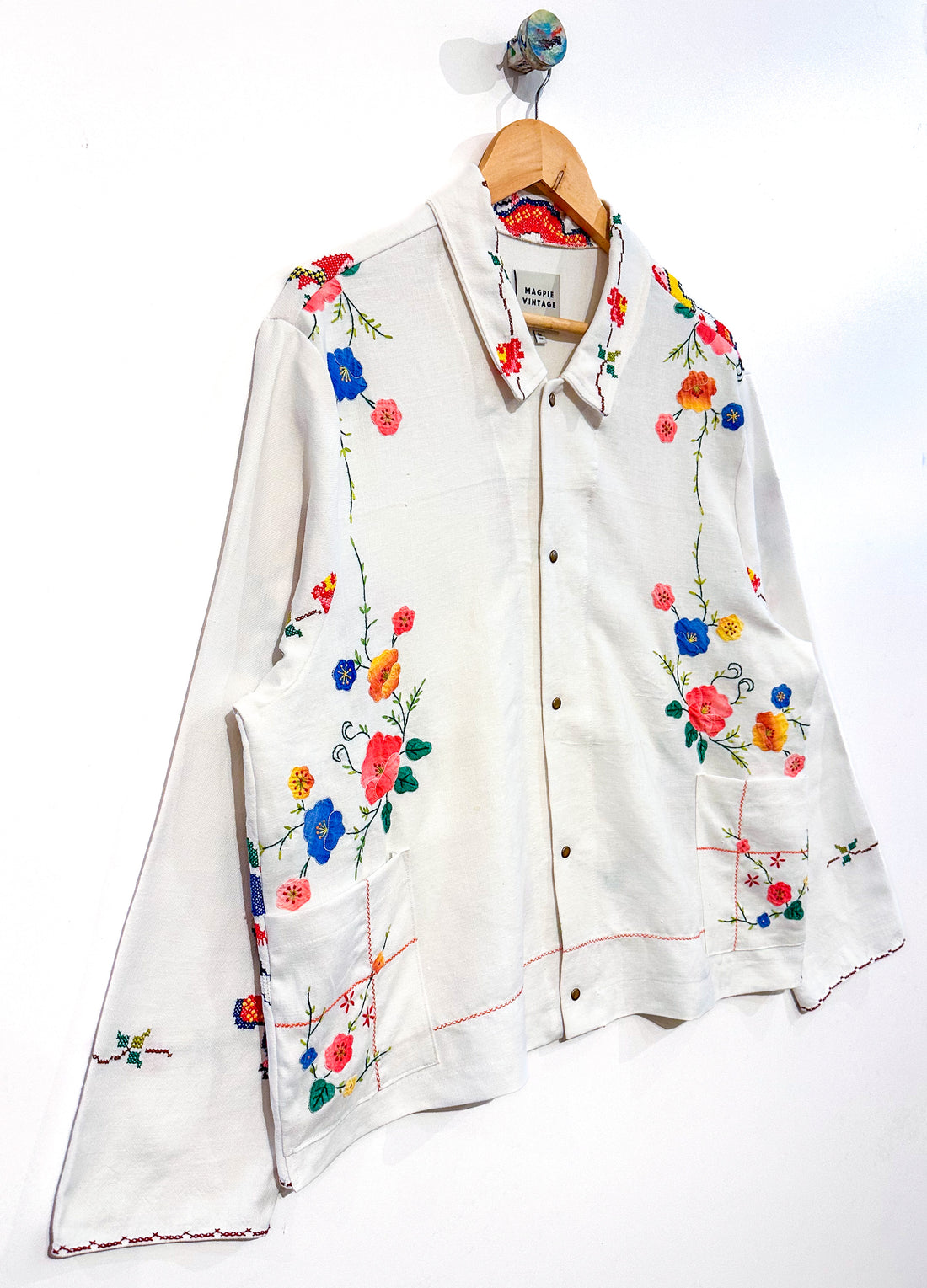 Marley embroidered linen shirt