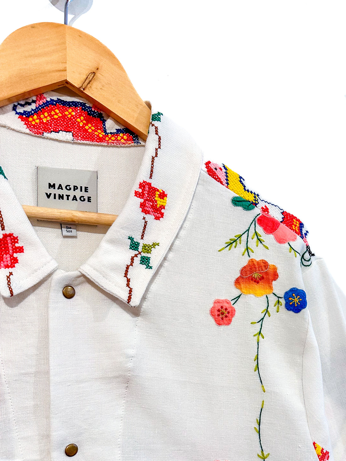 Marley embroidered linen shirt