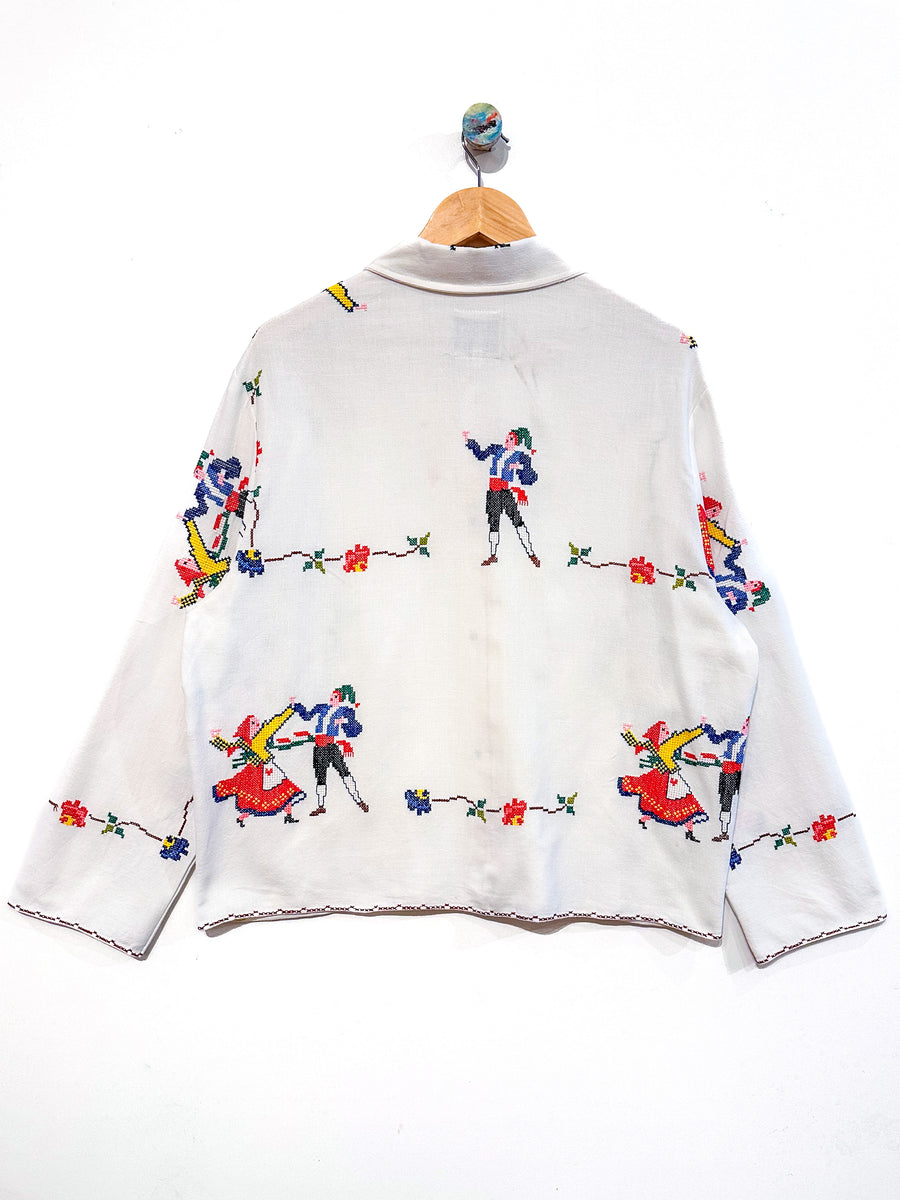 Marley embroidered linen shirt