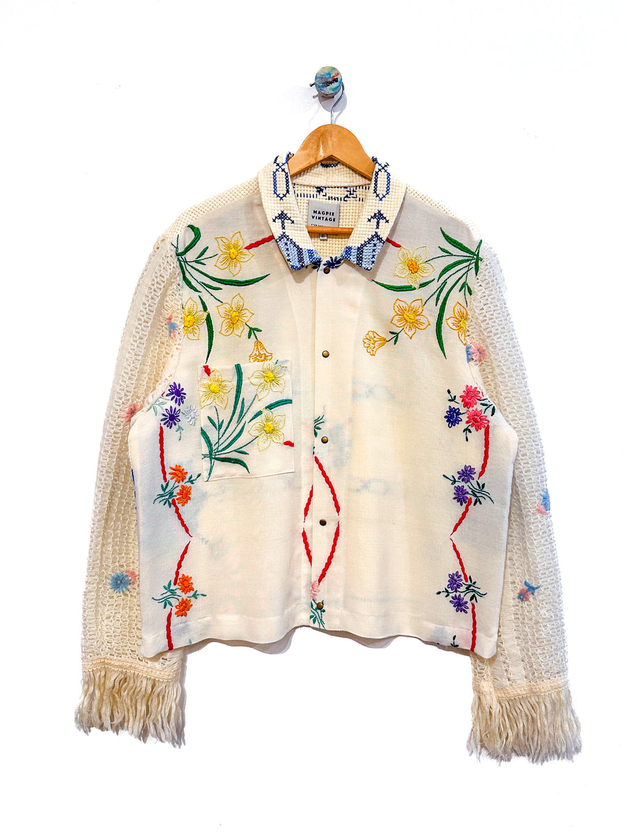 Marley embroidered linen shirt