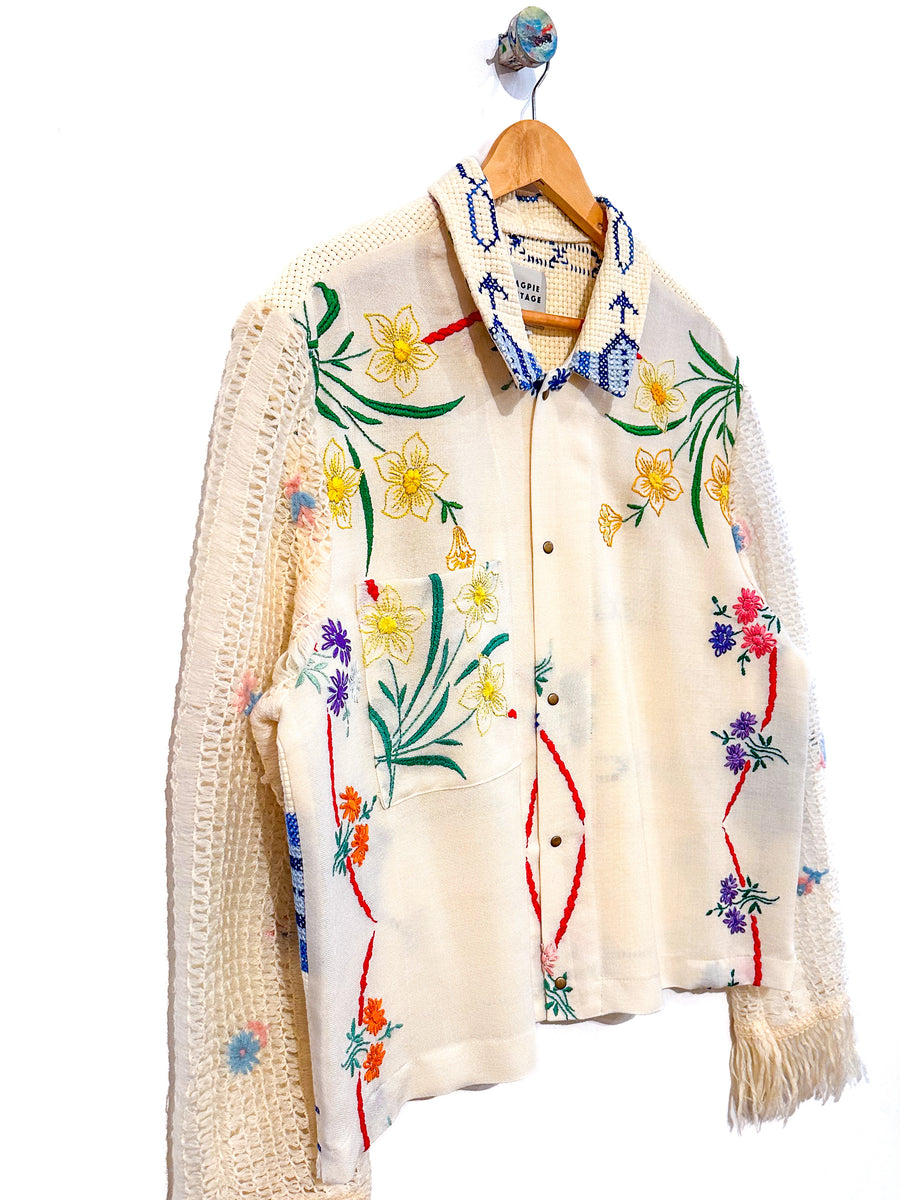 Marley embroidered linen shirt