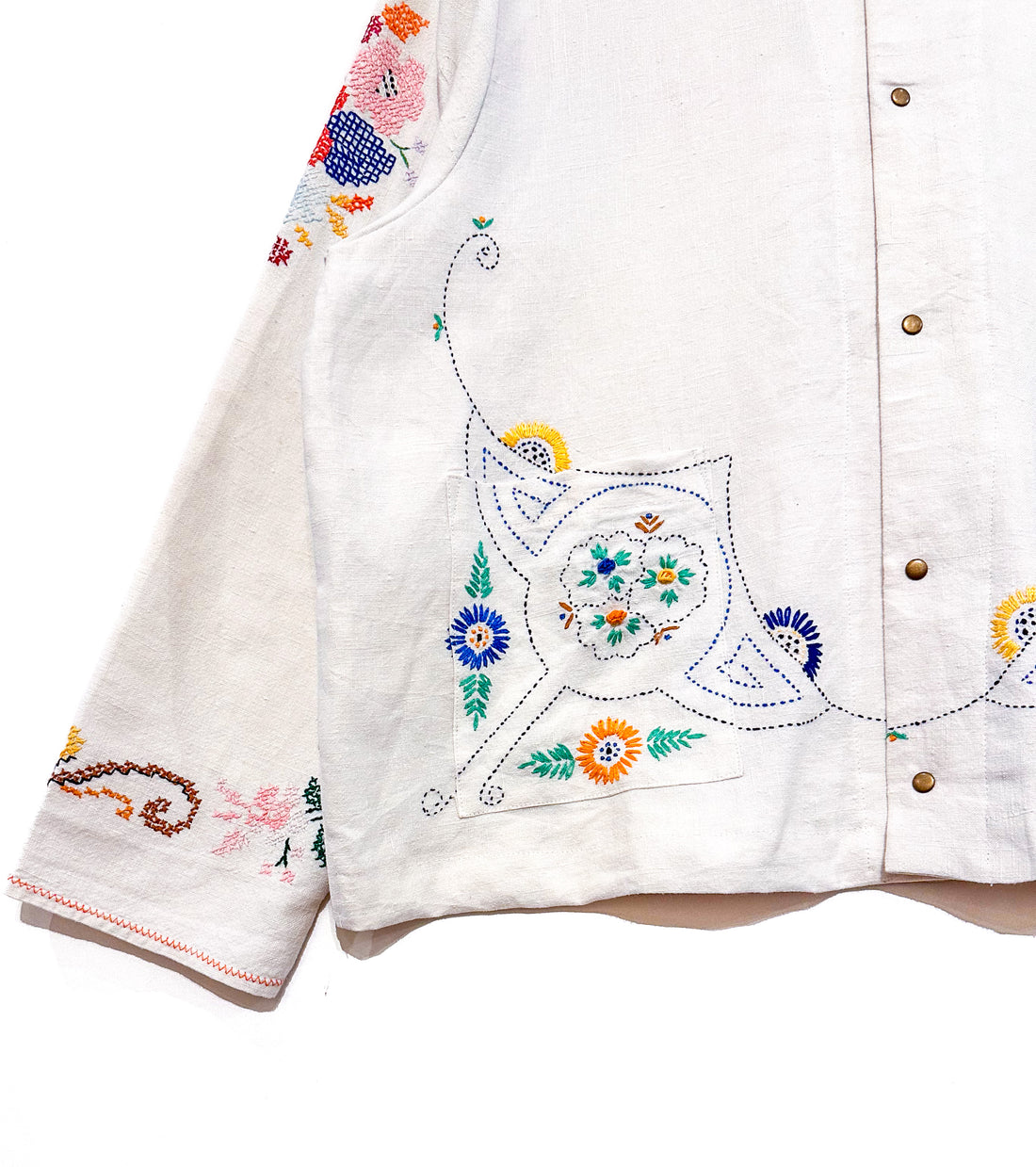 Marley embroidered linen shirt