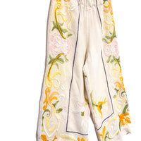 Liv Embroidered Wide Leg Trousers