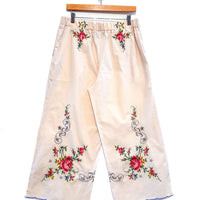 Liv Embroidered Wide Leg Trousers