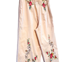 Liv Embroidered Wide Leg Trousers