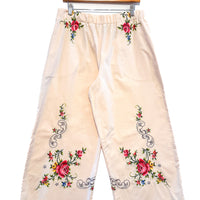 Liv Embroidered Wide Leg Trousers