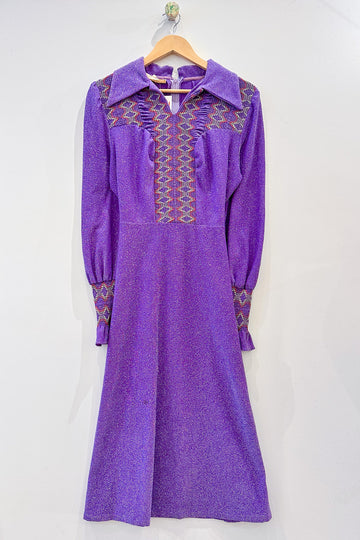 Vintage Purple Shirt Dress