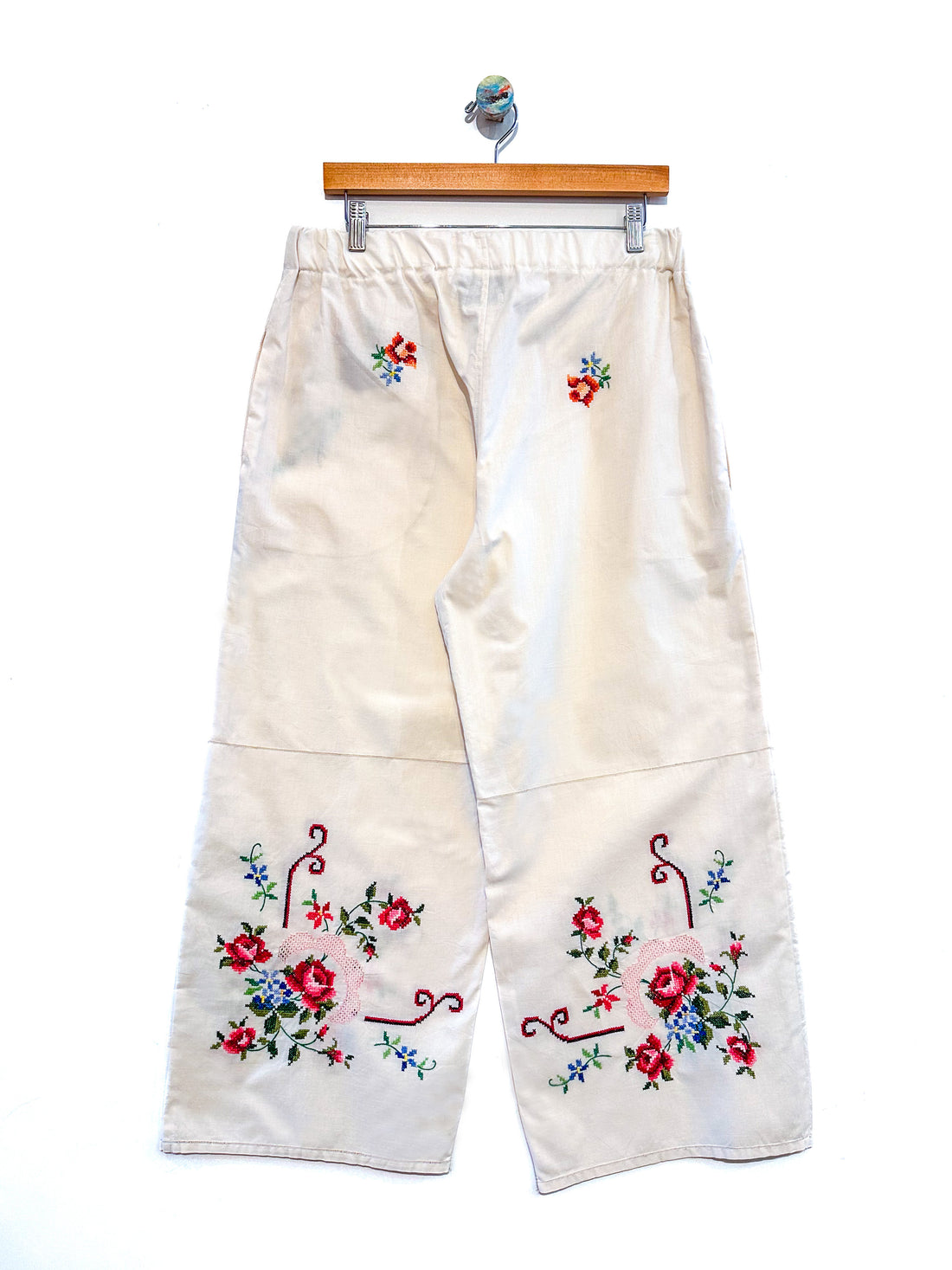 Liv Embroidered Wide Leg Trousers