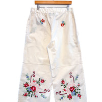 Liv Embroidered Wide Leg Trousers