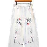 Liv Embroidered Wide Leg Trousers