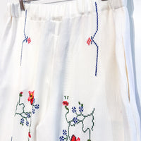 Liv Embroidered Wide Leg Trousers