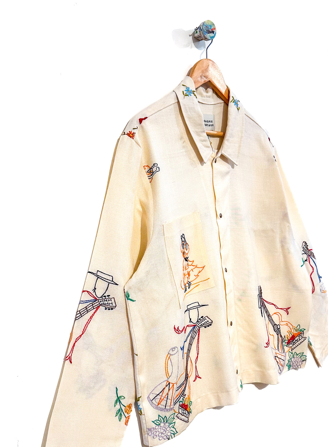 Marley embroidered linen shirt