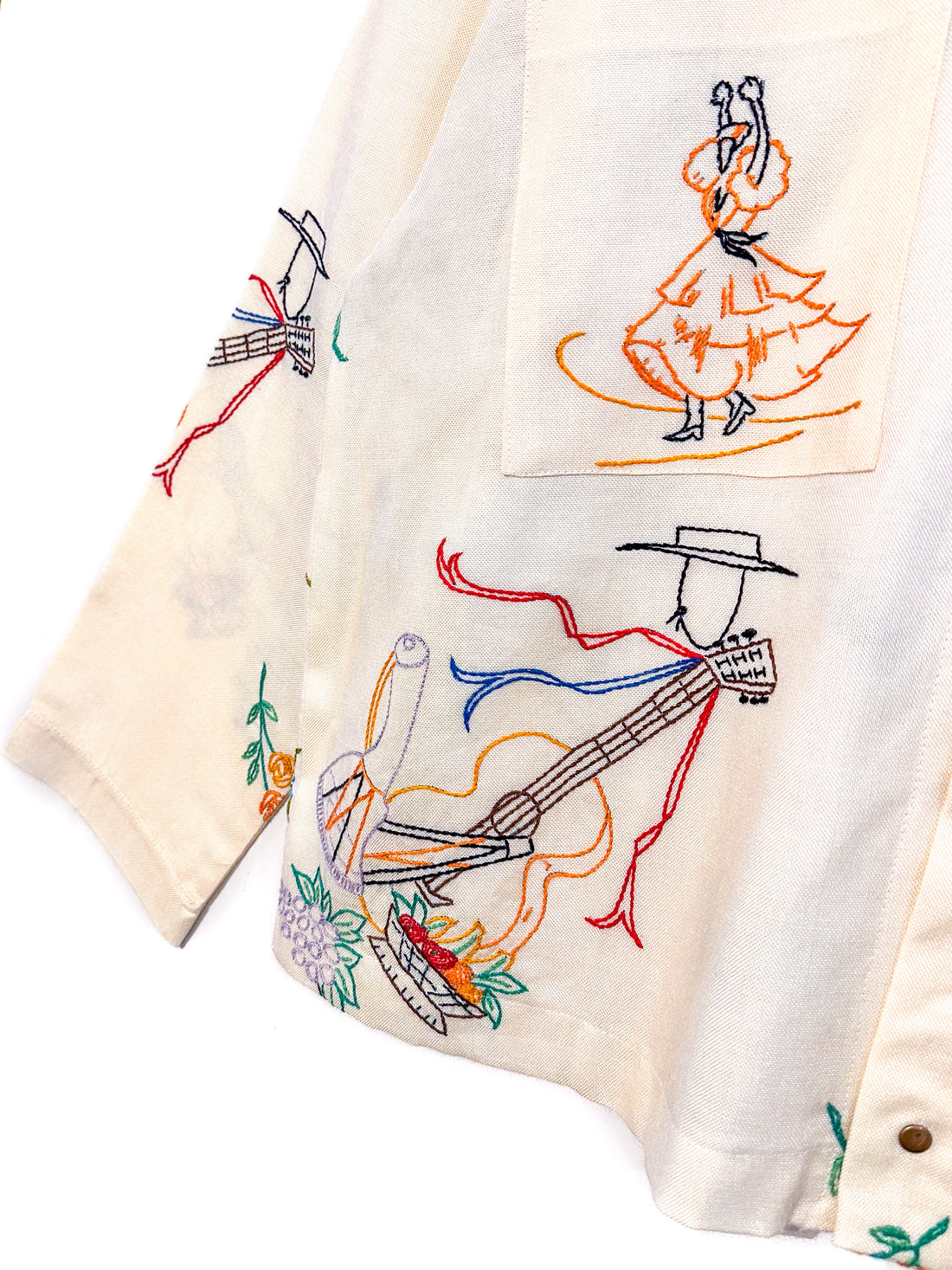 Marley embroidered linen shirt