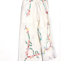 Liv Embroidered Wide Leg Trousers