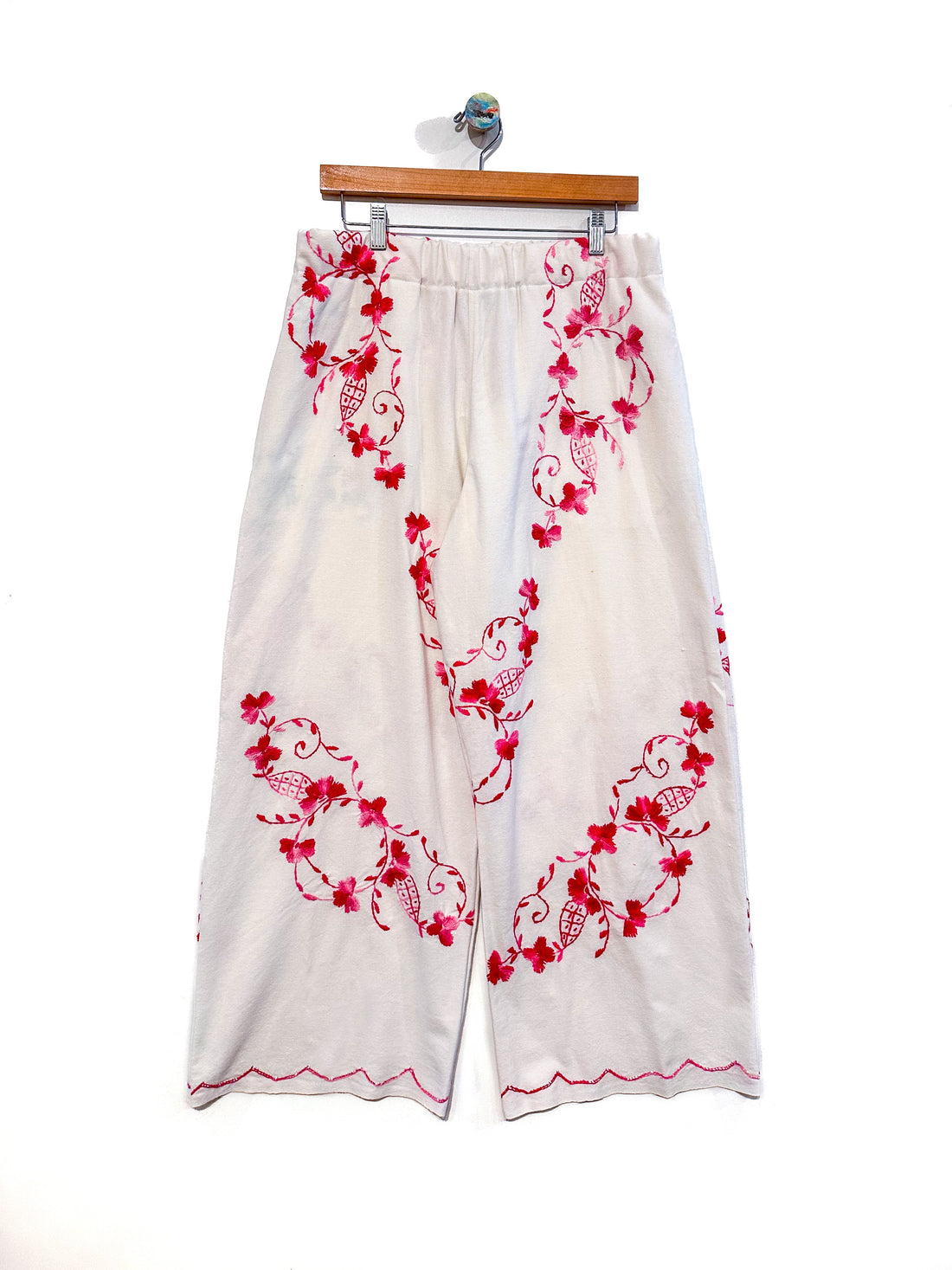 Liv Embroidered Wide Leg Trousers