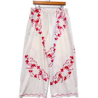 Liv Embroidered Wide Leg Trousers