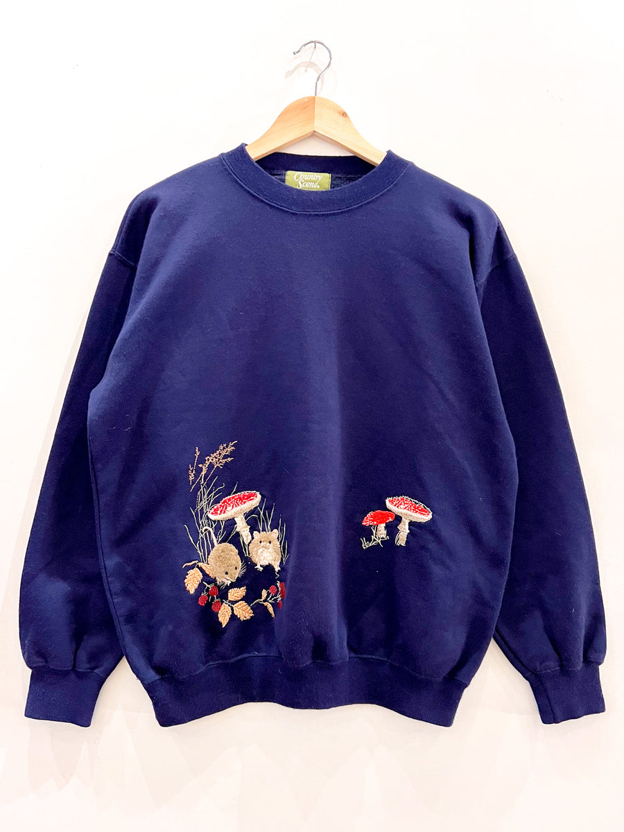 Vintage Woodland Crew Neck Sweater