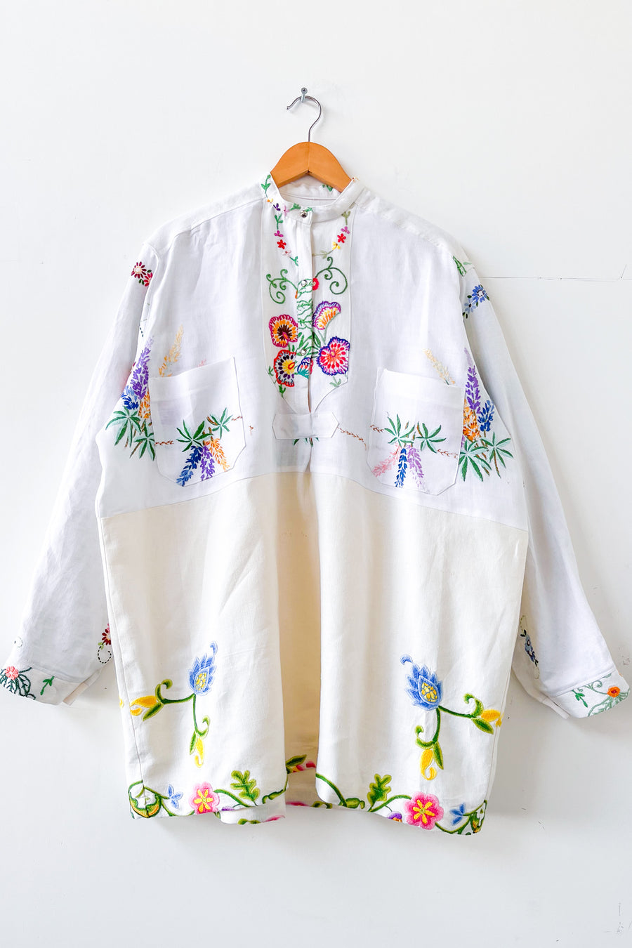 Margo Hand Embroidered Linen Dress