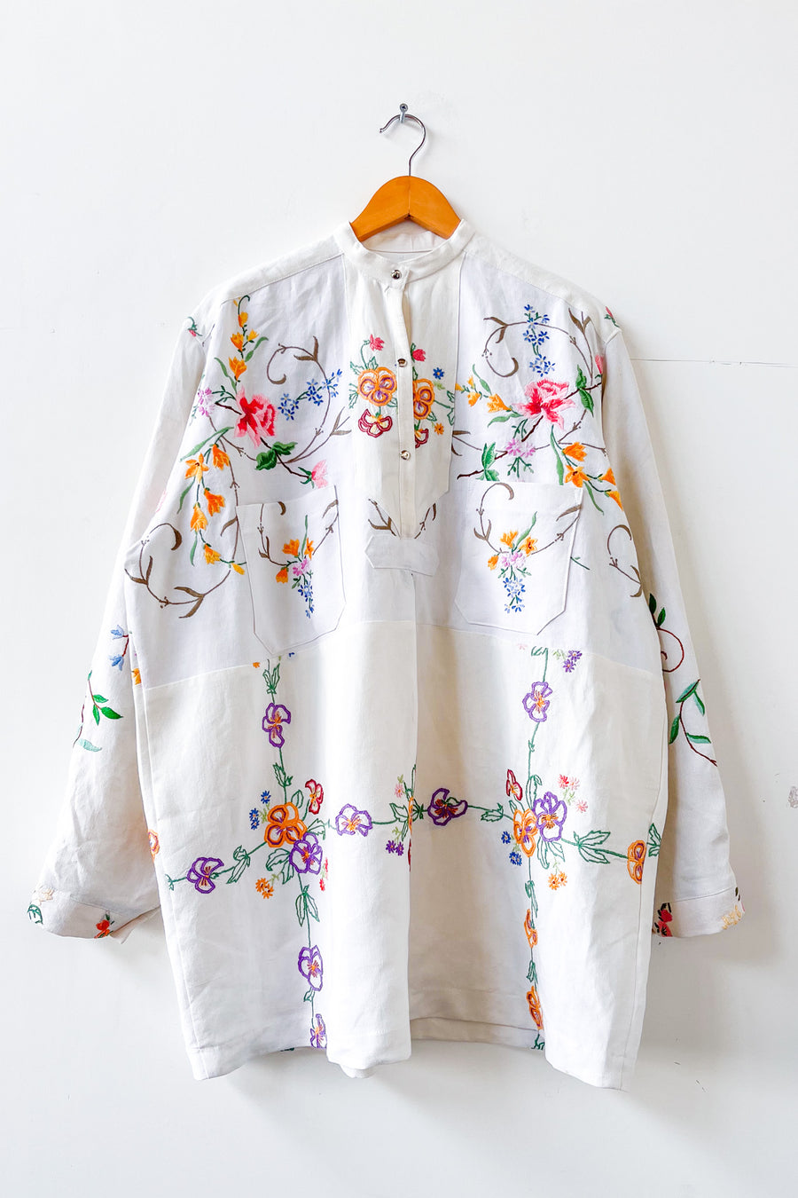Margo Hand Embroidered Linen Dress