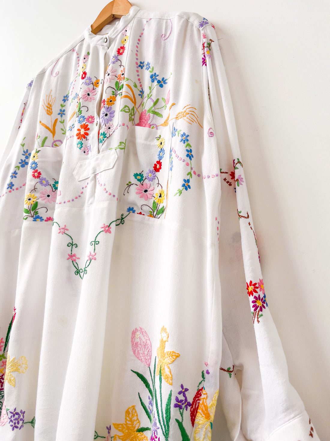 Margo Hand Embroidered Linen Dress