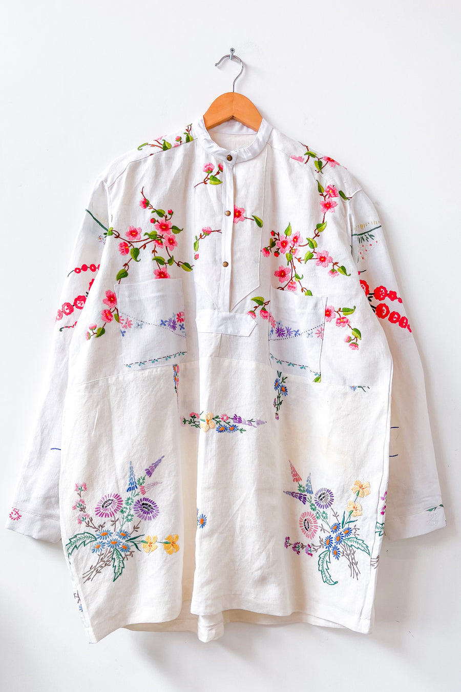 Margo Hand Embroidered Linen Dress