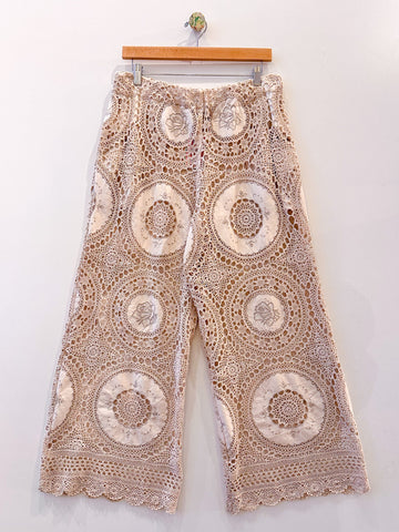 Liv Crochet Lace Wide Leg Trousers