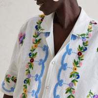Dallas Unisex Patchwork Cuban Shirt