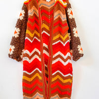 Edie Long Crochet Cardigan