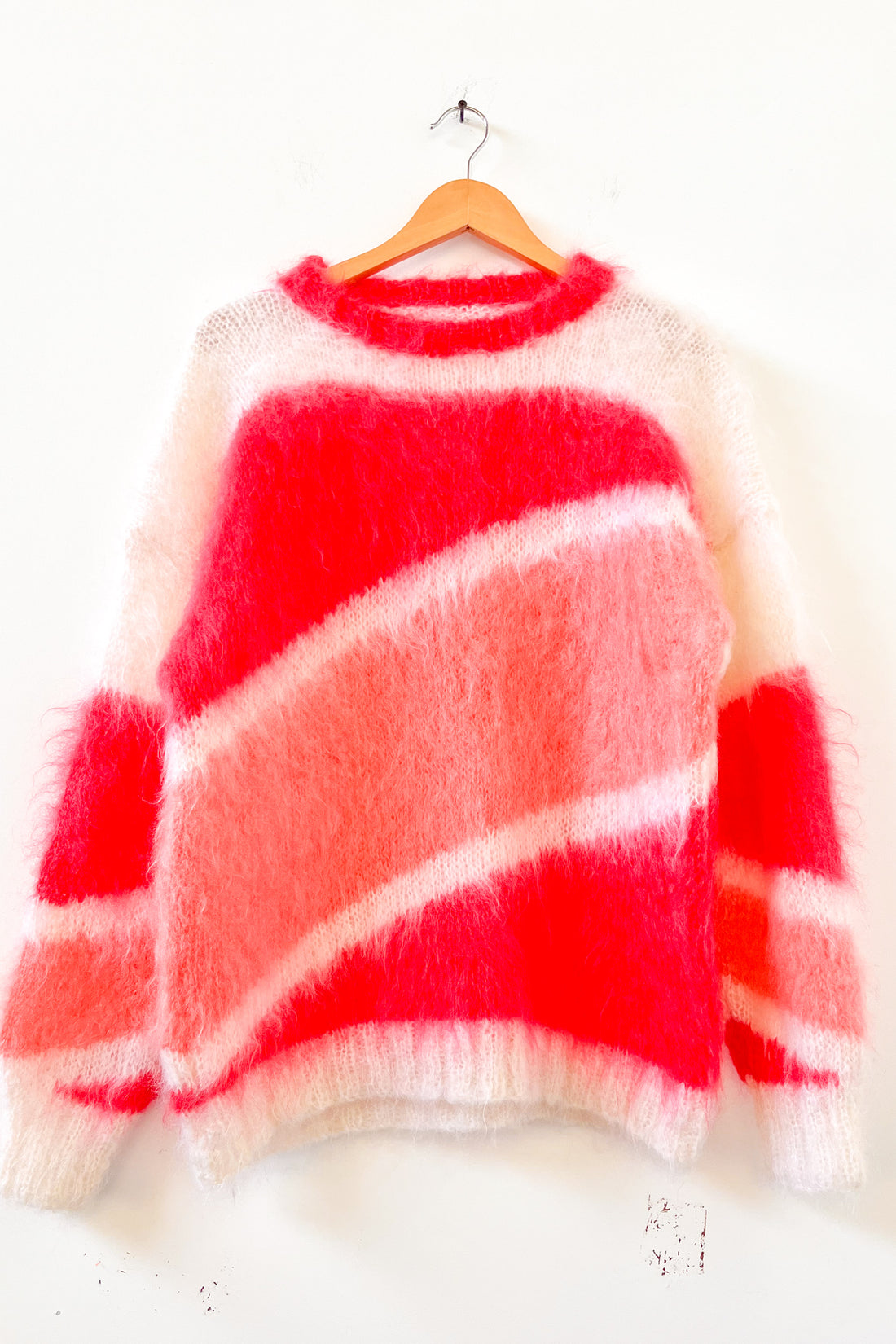 Vintage Blurred Lines Mohair Jumper