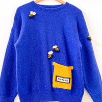 Vintage Handmade 1950's Honey Bee Jumper