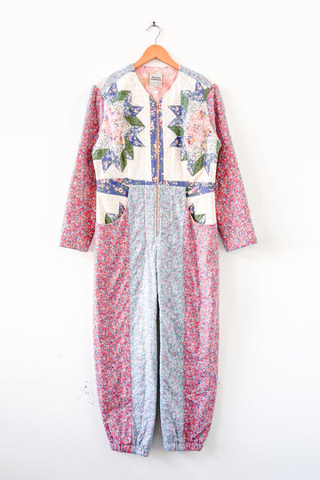 Stella Quilted Ditsy Print Boilersuit