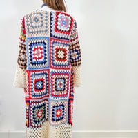 Edie Long Crochet Cardigan
