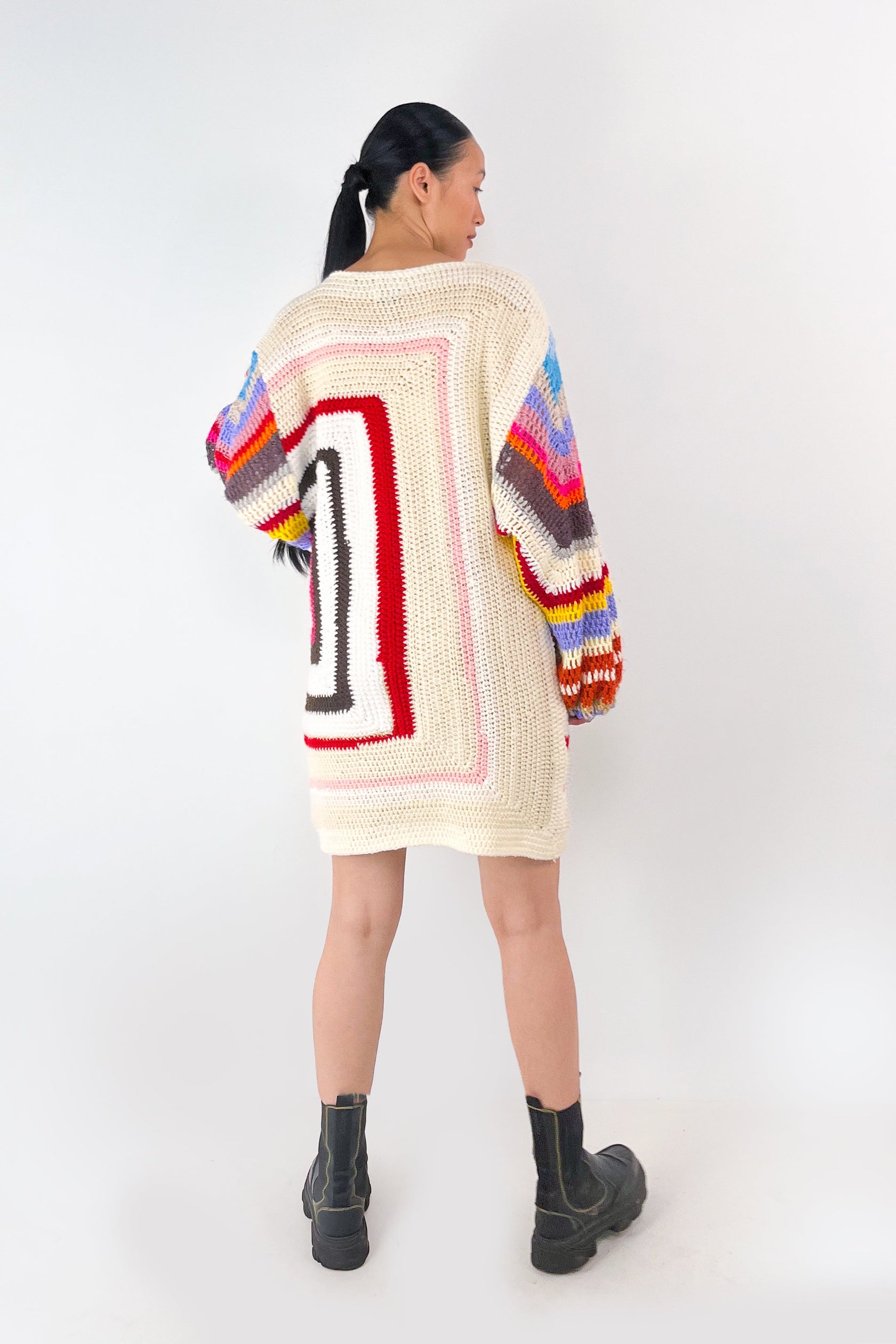 Gigi Crochet Jumper Dress magpievintageclothing