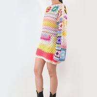 Gigi Hand Crochet Flower Jumper Dress