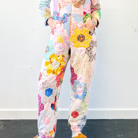 Stella Quilted Ditsy Print Boilersuit