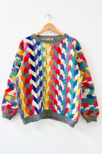 Vintage Chevron Knit Jumper