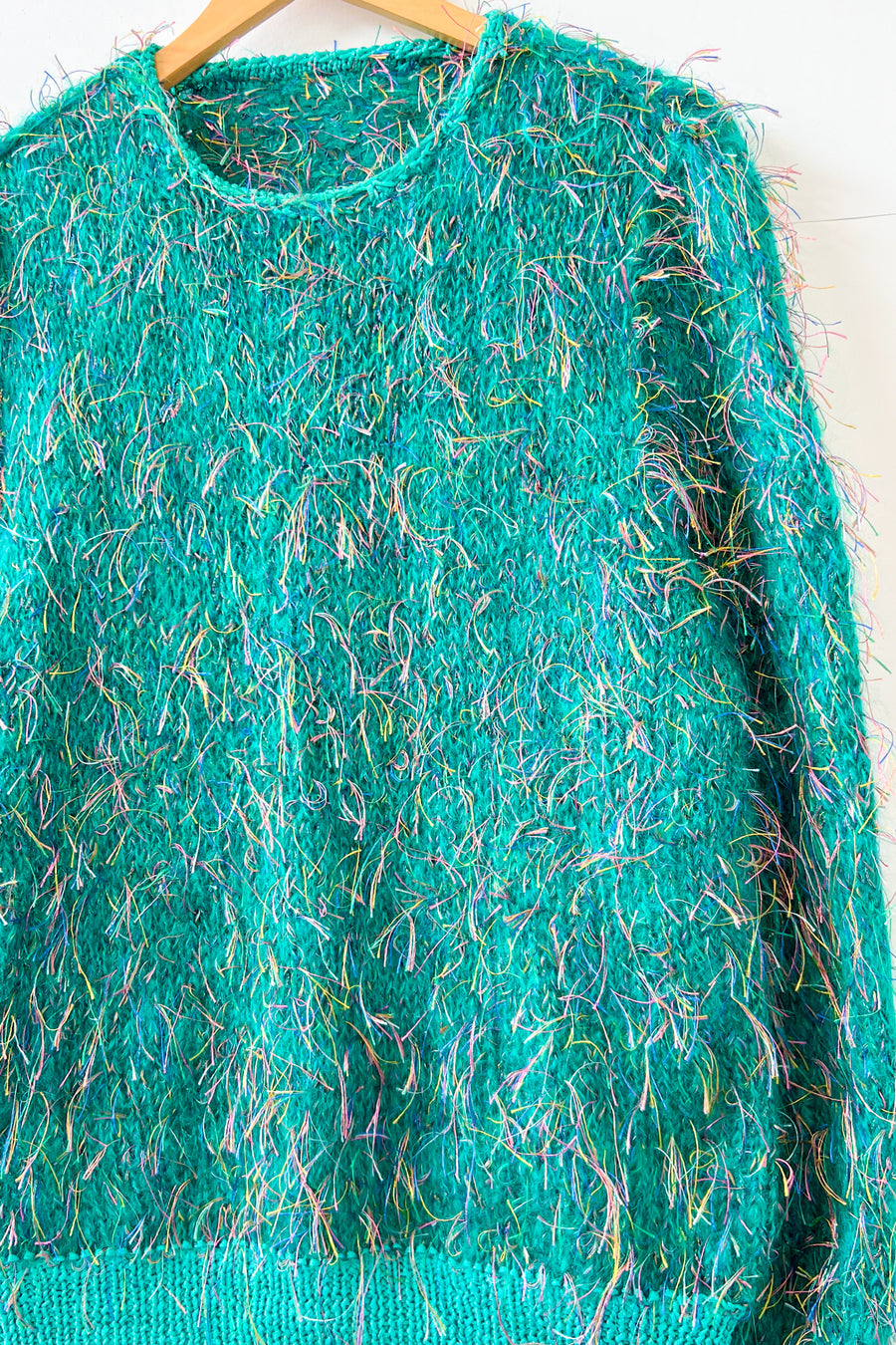 Vintage Hand Knitted Rag Thread Jumper