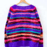 Vintage Mohair Stripe Knit Jumper