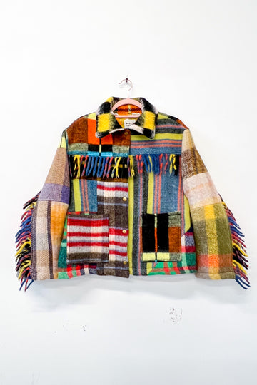 Marley Patchwork Wool Chore Jacket