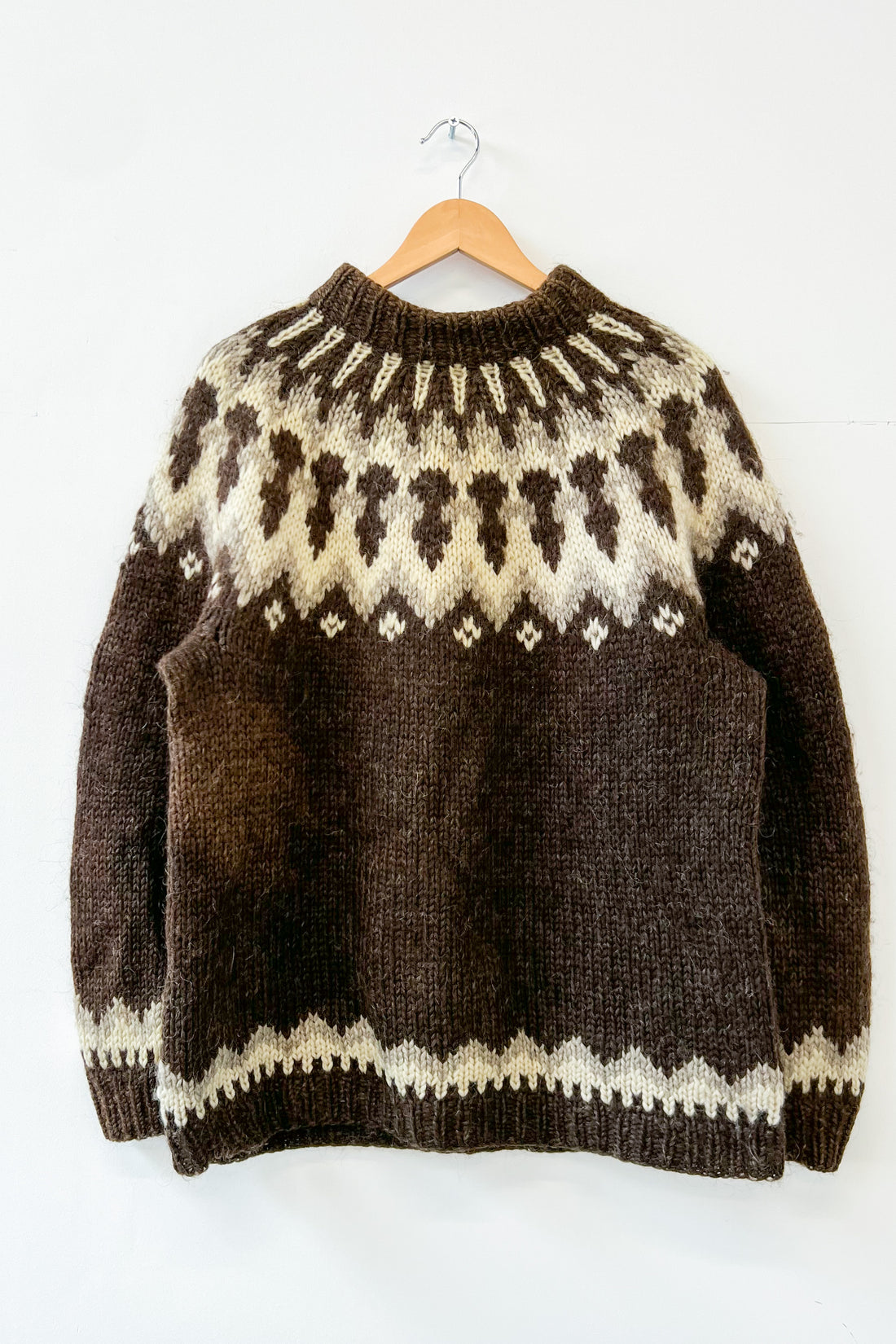 Vintage Icelandic Hand Knitted Jumper